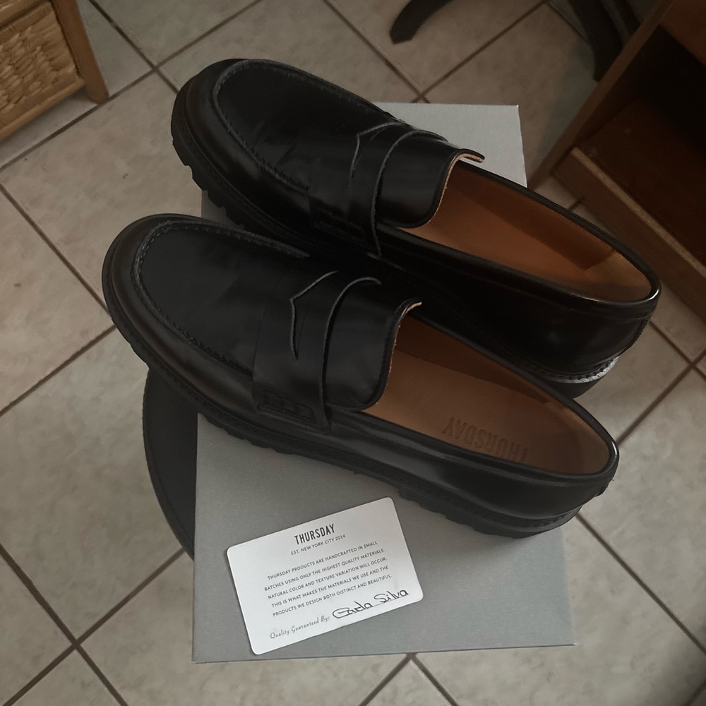 Thursday black loafers size 10.5 women